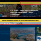 Captura de pantalla de globalchange.gov