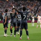 Vini Jr. celebra su gol ante el Salzburg