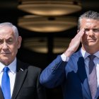 Secretary of Defense Pete Hegseth with Israeli Prime Minister Benjamin Netanyahu
