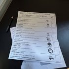 July 4, 2024, Barnsley, South Yorkshire, United Kingdom: Barnsley area voting form during the 2024 United Kingdom general election in the Barnsley area, Barnsley, United Kingdom, 4th July 2024. (Credit Image: © Mark Cosgrove/News Images via ZUMA Press Wire)