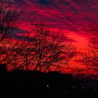 Atardecer-Imagen de Archivo