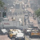 Imágen de un atasco en Nueva York