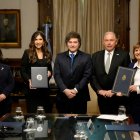 Milei y Noem en la Casa Rosada/ ARGENTINE PRESIDENCY / HANDOUT