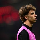 Joao Félix, antes de un partido de la UEFA Champions League