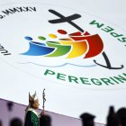 El Papa León XIV celebra la Santa Misa por el Jubileo de los Jóvenes, en Tor Vergata, Roma, Italia, el 3 de agosto de 2025.