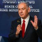 El primer ministro israelí, Benjamín Netanyahu, habla durante una conferencia de prensa en Jerusalén, el miércoles 21 de mayo de 2025.