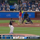 Captura de pantalla de los Bravos venciendo a los Mets