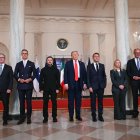 Trump y Zelenski con los líderes europeos/ Andrew Caballero- Reynolds