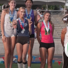 AB Hernández como ganadora en una competencia de Atletismo