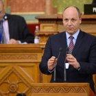 Andriy Parubii pronuncia su discurso durante la Asamblea Parlamentaria de la OTAN.