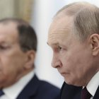 Russian President Vladimir Putin and Russian Foreign Minister Sergey Lavrov