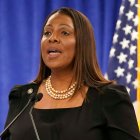 Letitia James during a press conference