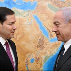 Marco Rubio with Benjamin Netanyahu in Jerusalem