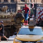 Rodaje de Spider-Man en Hutcheson Street,Glasgow