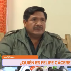 Captura de pantalla de un reportaje sobre  FELIPE CÁCERES de Red Uno De Bolivia