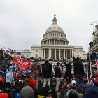 Partidarios de Trump frente al Capitolio el 6 de enero