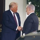 El presidente Donald Trump recibe al primer ministro israelí Benjamin Netanyahu