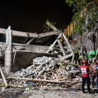 Las autoridades en las labores de rescate