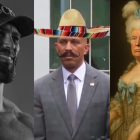 Un collage de imágenes de memes subidos en 'X' por demócratas y republicanos