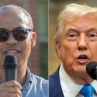 Jay Jones and Donald Trump