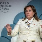 Dina Boluarte, en el Foro de Davos 2025