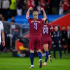 Erling Braut Haaland, de Noruega, celebra tras marcar el 5-0 durante el partido de fútbol clasificatorio para la Copa Mundial de la FIFA entre Noruega e Israel, el 11 de octubre de 2025 en Oslo. Foto: Marius Simensen / BILDBYRÃ…N / COP 238 / VG0826.bbeng fútbol fútbol fotball fifa eliminatorias copa del mundo eliminatorias europeas 2026 eliminatorias copa del mundo UEFA.