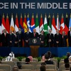 El presidente Donald Trump en Sharm el-Sheikh