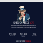 Página web de reclutamiento del ICE