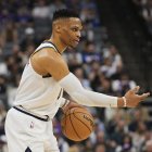 Russell Westbrook, durante su etapa en los Denver Nuggets