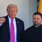 Donald Trump recibe al presidente ucraniano Volodimir Zelensky