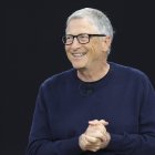 El cofundador y antiguo director ejecutivo de Microsoft, Bill Gates, habla durante un evento de celebración del 50.º aniversario en la sede central de Microsoft, el viernes 4 de abril de 2025, en Redmond, Washington.