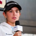 Kai Trump, durante la rueda de prensa previa a su debut en el LPGA Tour