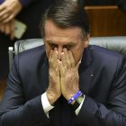 (Archivo) El expresidente de Brasil, Jair Bolsonaro en una foto