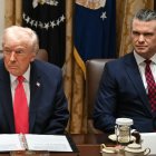 Trump y Hegseth en la Casa Blanca/ Andrew Caballero- Reynolds