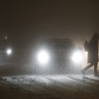 Tormenta de nieve en Bremen, Alemania
