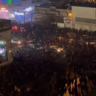 Una imagen de las protestas iraníes compartidas en redes sociales