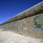 Un grafiti de Fidel Castro en La Habana.