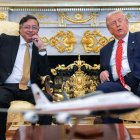 Gustavo Petro y Donald Trump en la Casa Blanca
