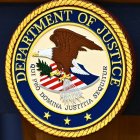 The seal of the US Department of Justice (Files)