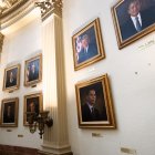 A blank space and a small plaque bearing the name of US President Donald Trump are all that remain on a wall in the Presidential Portrait Gallery where a portrait of Trump once hung at the Colorado Capitol in Denver, Colorado on March 25, 2025. Colorado state removed a portrait of Donald Trump from public display after the US president complained that it was deliberately unflattering.
"Nobody likes a bad picture or painting of themselves, but the one in Colorado, in the State Capitol, put up by the Governor, along with all other Presidents, was purposefully distorted," Trump said in a post on his Truth Social platform.
