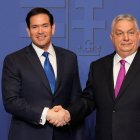 Viktor Orban con Marco Rubio