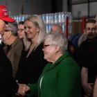 Donald Trump en East Palestine/ Rebecca Droke