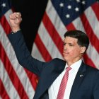 Sam Brown durante un evento de campaña/ Patrick T. Fallon