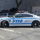 Una unidad de la Patrulla de Carreteras del Departamento de Policía de Nueva York (NYPD) en el distrito de Queens, Nueva York.