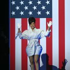 Cardi B en un evento a favor de Kamala Harris/ Brendan Smialowski