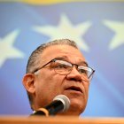 Venezuela's former presidential candidate and recently released political prisoner Enrique Marquez speaks during a press conference in Caracas on February 27, 2026. Venezuelan former presidential candidate Enrique Marquez, recently released from prison, appeared on February 24 in the gallery for honored guests at the US Congress, invited by President Donald Trump as he delivered his State of the Union address. Marquez was among the opposition figures who did not recognize Nicolas Maduros electoral victory in July 2024, a result also rejected by Washington and the European Union. He was detained in January 2025 and remained in prison until early January of this year. (Photo by Juan BARRETO / AFP)