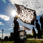 Una imagen de archivo y referencia de Black Lives Matter