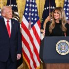 El presidente Donald Trump y la primera dama Melania Trump