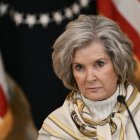 La jefa de Gabinete de la Casa Blanca, Susie Wiles, durante una comparecencia