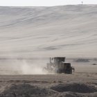 Maquinaria que construirá el muro fronterizo con Perú y Bolivia